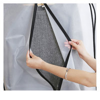 Peva Top Transparent vêtements suspendus robe vêtements costume manteau housse anti-poussière sac de rangement à domicile pochette garde-robe vêtements suspendus