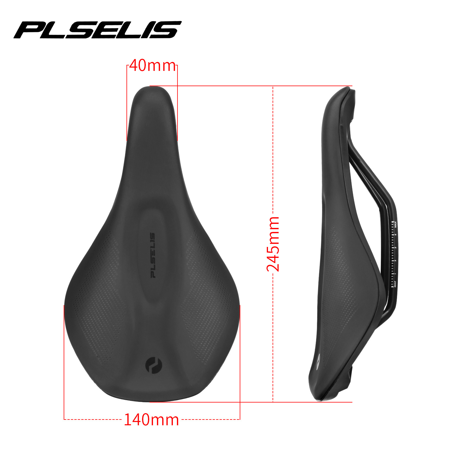 PLSELIS Short Nose Bicycle Saddle - Ergonomic Carbon Road Bike