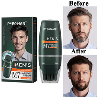 Bâton de teinture instantanée pour barbe et pattes de lapin – Retouche et couverture des racines grises – Noir naturel pour la coloration des poils de barbe masculine