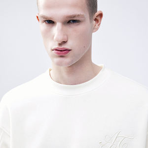 Sweat à capuche épais et épais vierge épaule tombante hommes sweat 500 460 400 Logo personnalisé français Terry sweat à capuche surdimensionné lourd - Product Image 2