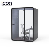 Dosettes de bureau insonorisées pour réunion, mobilier de bureau, cabine silencieuse et acoustique
