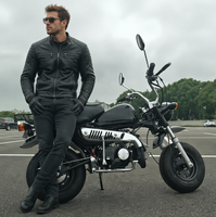 Moto à essence classique 125cc Monkey Bike pour adultes |   Mini-moto rétro de rue |   Moto de poche 4 temps refroidie par air pour le plaisir