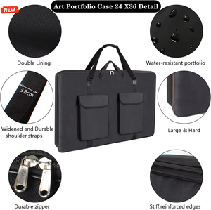 <span class=keywords><strong>Zaino</strong></span> per Artisti Rinforzato Nero con Tracolla Morbida per Conservazione <span class=keywords><strong>di</strong></span> Opere d'Arte, Materiali da Disegno e Poster - Product Image 6