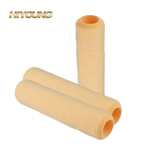 US Style 9 pulgadas 1/2 ''Nap Anti-goteo Pared y techo Rodillo de <span class=keywords><strong>pintura</strong></span> de poliéster naranja liso - Product Image 4