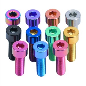 M6 perno de titanio Gr2 M8X20 25Mm perno de cabeza <span class=keywords><strong>Allen</strong></span> de titanio para tornillos de bicicleta Bmx <span class=keywords><strong>tornillo</strong></span> de titanio M3 de bicicleta - Product Image 3