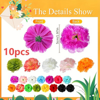 Têtes de fleurs artificielles en gros, 5 cm, mini-guipures colorées en fausse soie pour loisirs créatifs, décorations de la fête des Mères et de Noël