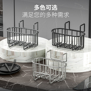 Égouttoir ovale Ripai Daily Ranking en acier inoxydable à séchage rapide pour évier de cuisine, support de rangement pour éponges et torchons - Product Image 5