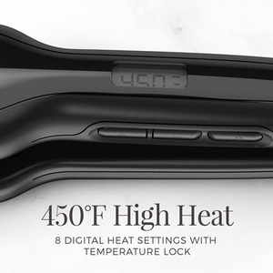 Professionnel 1 pouce titane plaque fer plat <span class=keywords><strong>Max</strong></span> cheveux Super large fers haute qualité LCD électrique lisseur de cheveux en gros - Product Image 3