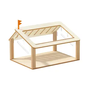 DIY New Popular house style Modern Wooden Small Animals Hamster House
