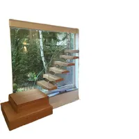 Özelleştirilmiş sıcak satış tik ahşap kapı fiyatları merdiven basamakları dökme demir spiral merdiven