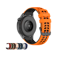 Aibangjia Tali Jam Tangan Pengganti Silikon Mewah 22mm Lepas Pasang Cepat, Dapat Disesuaikan, Tahan Lama, Model Sport Loop untuk Jam Tangan Garmin/Amazfit GT6
