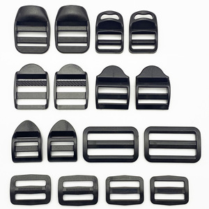 Boucles en plastique pour la fabrication de sacs, réglables, en PP noir, accessoires de quincaillerie de style tendance - Product Image 2