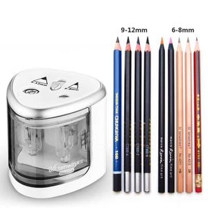 Taille-crayon électronique automatique à double trou pour enfants et fêtes, mignon et élégant, en plastique et métal, pour étudiants, école et bureau - Product Image 1