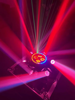 Barre lumineuse LED six bras effet œil d'abeille RGBW, projecteur laser mobile en aluminium pour éclairage de scène et ambiance