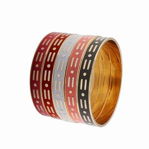 2025 Custom Au750 18K PVD Gold Plated Fashion Luxury <b>Cuff</b> Stainless Steel H <b>Bracelets</b> High Quality for <b>Men</b> Women Girls - Product Image 6