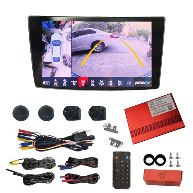 720P 1080P HD 2D 3D Surround View 360 Degree Bird Eye View DVR Car Camera System For Truck 360 car camera system