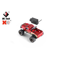 Nouveau produit transfrontalier 6407 1:64 Modèle de jouet Monster Truck électrique miniature télécommandé avec caméra, pour intérieur, Wi-Fi et application