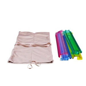 Bolsa de <span class=keywords><strong>terciopelo</strong></span> de lujo personalizada para fichas de mahjong americanas, con cordón de cinta y función de empujador y soporte. - Product Image 6