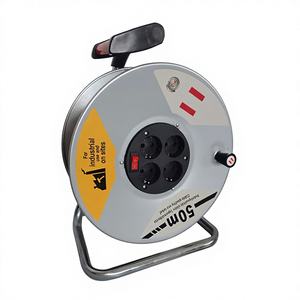 Enrouleur de câble <span class=keywords><strong>électrique</strong></span> portatif CE 30m <span class=keywords><strong>50m</strong></span> pour usage industriel avec protection enfant, 4 prises EU 250V 16A - Product Image 6