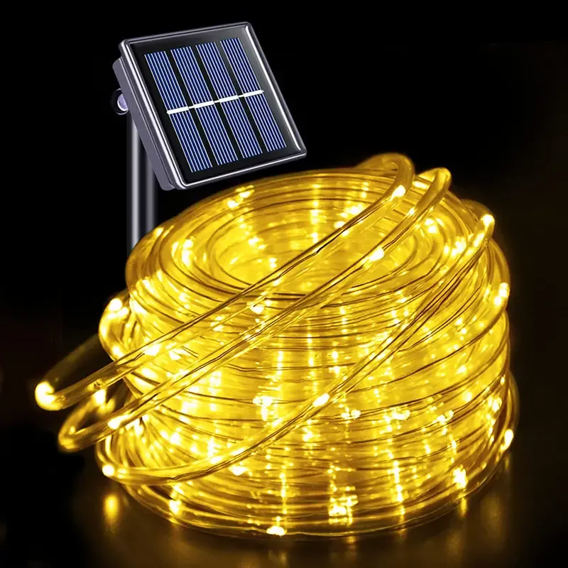 Solar String Lights Outdoor Waterproof LED 66ft 33ft Rope Lights Solar Powered,8 Modes Fairy Lights · image 3