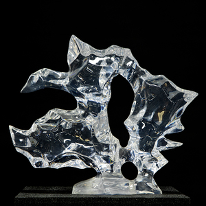 High Quality Clear Resin Abstract Art Sculpture for Home and Hotel Decoration