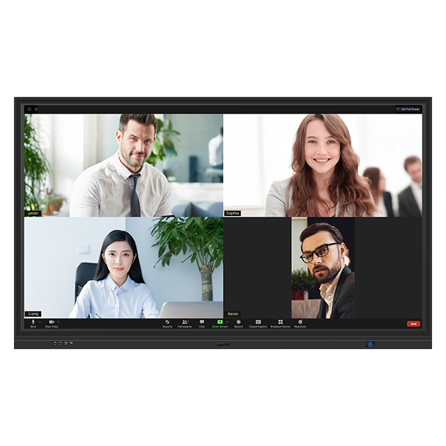 65 75 86 дюймов Двойная система Android smart board ЖК-сенсорный монитор 4K плоский экран Интерактивная плоская панель