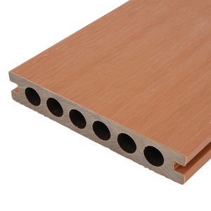 Piastrelle per esterni eco-friendly impermeabili per pavimenti in WPC con grano di legno Patio da giardino da cucina ad incastro composito WPC - Product Image 2