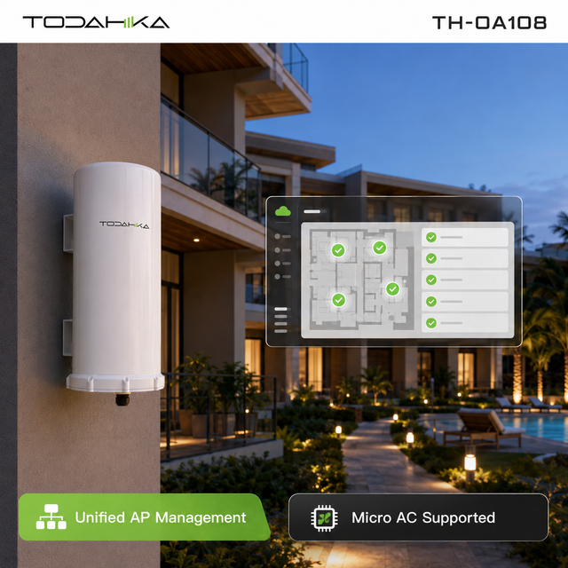 TH-OA108 WiFi 6 Outdoor Dual Band Access Point AX3000 2976Mbps OFDMA Multi User Central Management Mesh Supported Gigabit