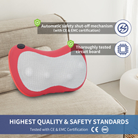 Masajeador Portátil 3D de 4 Cabezas para Cuello y Hombros Health&Health con Calor de Jade por Infrarrojos Lejanos y Diseño Enchufable para Alivio Instantáneo del Dolor en el Hogar
