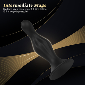 Juego de Tapones Anales de <span class=keywords><strong>Silicona</strong></span>, 3 Tamaños, Kit de Entrenamiento para Principiantes, <span class=keywords><strong>Base</strong></span> Ancha, Masajeador de Próstata, Juguete Sexual para Adultos con Punta Cónica Suave - Product Image 4