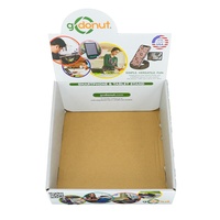 Vente en gros carton personnalisé blanc imprimé Boîte de présentation de comptoir Support pour Smartphone et tablette Boîtes d'exposition en carton ondulé avec logo