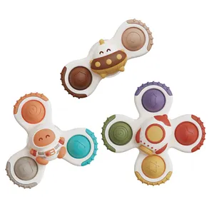 Fidget Baby sensorial spinning succión Montessori juguete de silicona para la venta