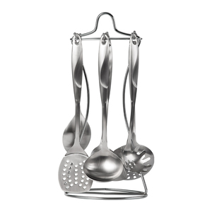 7 pièces <span class=keywords><strong>ustensiles</strong></span> de <span class=keywords><strong>cuisine</strong></span> en acier inoxydable outils de cuisson ensembles de batterie de <span class=keywords><strong>cuisine</strong></span> antidérapants résistants à la chaleur - Product Image 1