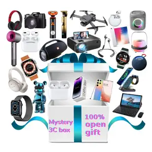 Gift Mystery Box Wireless Earbuds In Ear Headphone TS Earphone Camera Smart Watch Laptop Speaker Mobile Phone