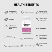 Complément d'inositol OEM, capsules de Myo-D-Chiro Inositol avec folate et vitamine D