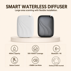 Diffusore di Aromi Professionale Commerciale 400ml Senza Acqua, <span class=keywords><strong>per</strong></span> Ambienti fino a 1000m³, Montaggio a Parete <span class=keywords><strong>per</strong></span> Ristoranti e <span class=keywords><strong>Negozi</strong></span> - Product Image 2