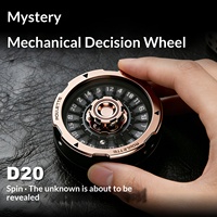 SW Metal D20 Roulette de décision de bureau, Spinner fidget EDC à connexion rapide, Jouet anti-stress décontracté pour les doigts, Accessoires de jeu de société