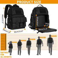 Mochila de fotografía resistente de fábrica personalizada, mochila de hombro para cámara profesional impermeable, mochila para cámara táctica para exteriores