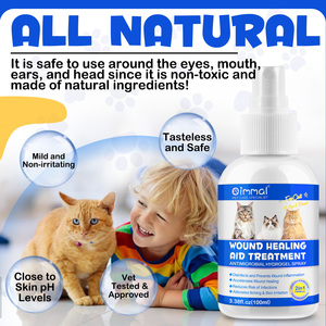 <span class=keywords><strong>Spray</strong></span> nettoyant pour plaies d'<span class=keywords><strong>animaux</strong></span> de compagnie 100 ml, marque privée OEM, pour chiens et chats, contre les démangeaisons cutanées et les allergies, <span class=keywords><strong>spray</strong></span> topique <span class=keywords><strong>cicatrisant</strong></span> pour <span class=keywords><strong>animaux</strong></span> - Product Image 2