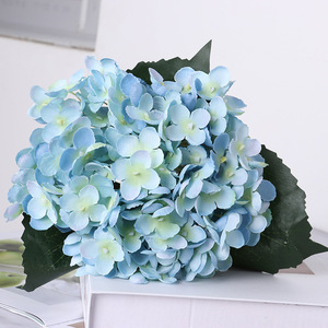 18cm barato seda artificial amarillo Hortensia flor tallos tela de seda para boda flor blanco rosa azul púrpura - Product Image 5