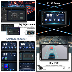 Radio para Auto Podofo 2 Din de 7'' con CarPlay/Android Auto Inalámbrico, Pantalla Táctil IPS, Estéreo para Auto con Bluetooth, FM, USB, AUX, Ranura para Tarjeta SD, Ecualizador, Reproductor MP5 - Product Image 3