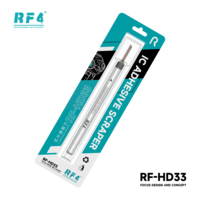 RF4 FT09 + HD33 Kit de réparation professionnel : Fixation à verrouillage rapide et raclette de retrait de sous-couche PI, résistant à la chaleur pour la réparation de cartes mères