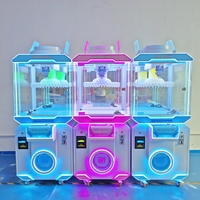 Machine d'arcade à monnayeur 40 clips avec éclairage LED intégral, multiples modes de paiement, pour centre commercial, en métal, version anglaise