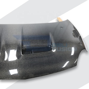 Capó ventilado de fibra de carbono Abarth para Fiat 500 595 695 Abarth 2007-2024, estilo DLF. - Product Image 4