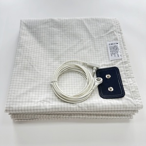 10% Silver Fiber and 90% Organic Cotton Grounding Flat <strong>Sheets</strong> Plaid Style Earthing Bed <strong>Sheet</strong> Bedding for Healthy Sleep at Home - Product Image 1