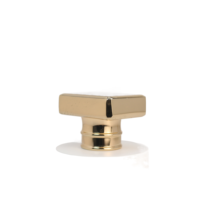 Bouchon de parfum en or de luxe de forme carrée cosmétique de conception personnalisée en gros pour bouteille de parfum en verre