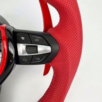 Volante de Cuero Rojo con Fibra de Carbono y LED para BMW M3 M4 F80 F82 X5 F15 X6 F16 F10 F30 F32 F36 F60 F22 F80 M3 Serie 2/3