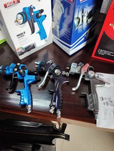 Pistola de Pulverización Neumática de Acero Inoxidable Cromado, Pistola de <span class=keywords><strong>Pintura</strong></span> Automática Acrílica de Alta Atomización HVLP <span class=keywords><strong>para</strong></span> Uso Automotriz y Náutico - Product Image 2
