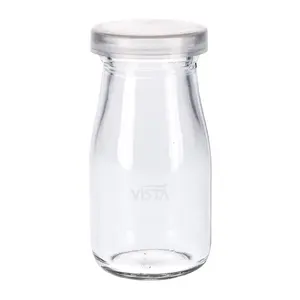 Depolama 110ml 250ml 300ml şişe kavanoz popüler mutfak sofra kombucha süt puding suyu depolama cam şişe