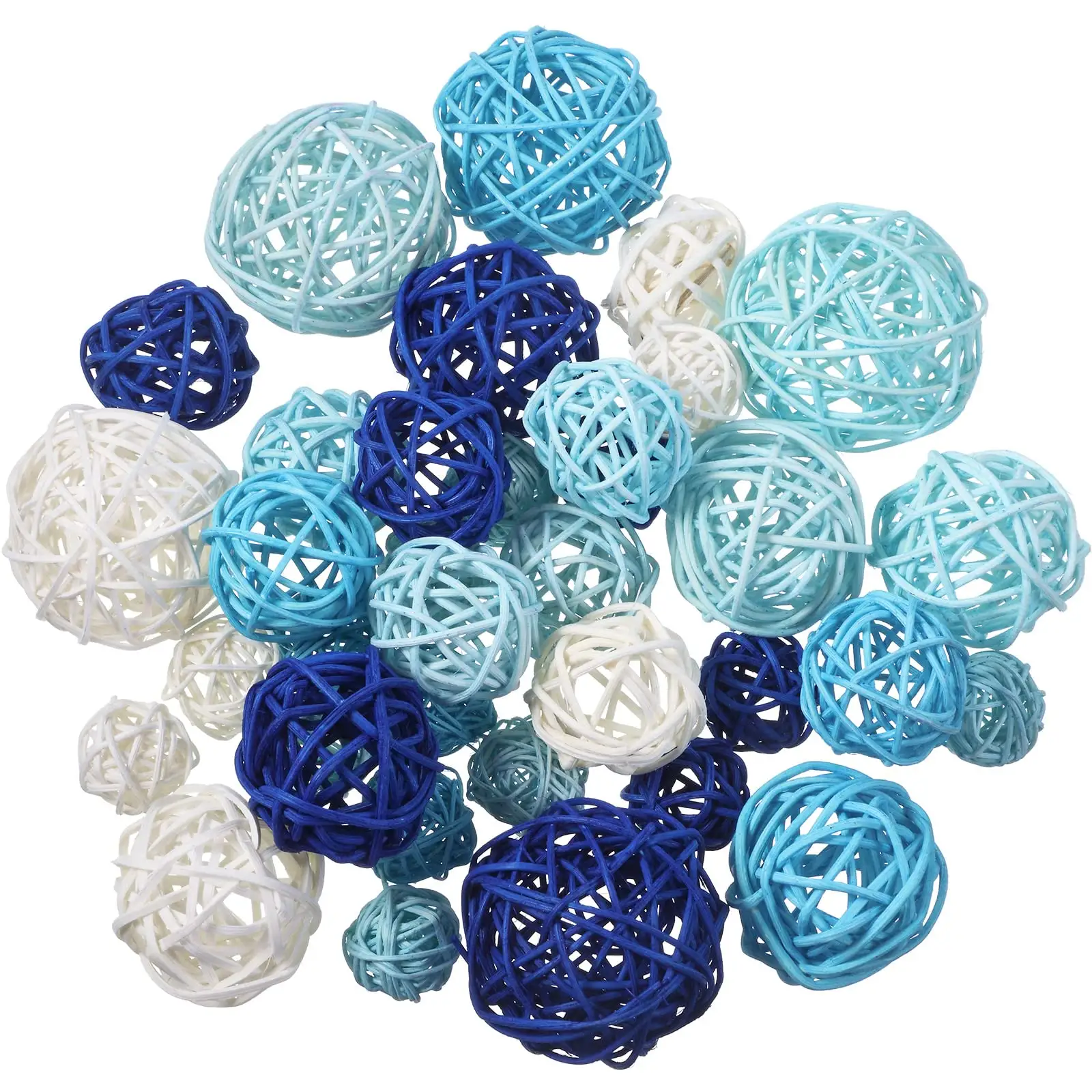 Colorful Decorative Orbs Vase Fillers Party Wedding Decoration Aromatherapy Accessories Decoration Wicker Rattan Balls